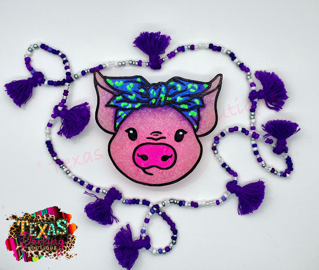 Pig with Bow