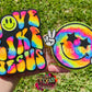 Tie-Dye Peace Smiley Freshie