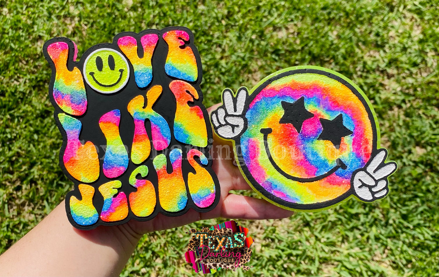 Tie-Dye Peace Smiley Freshie