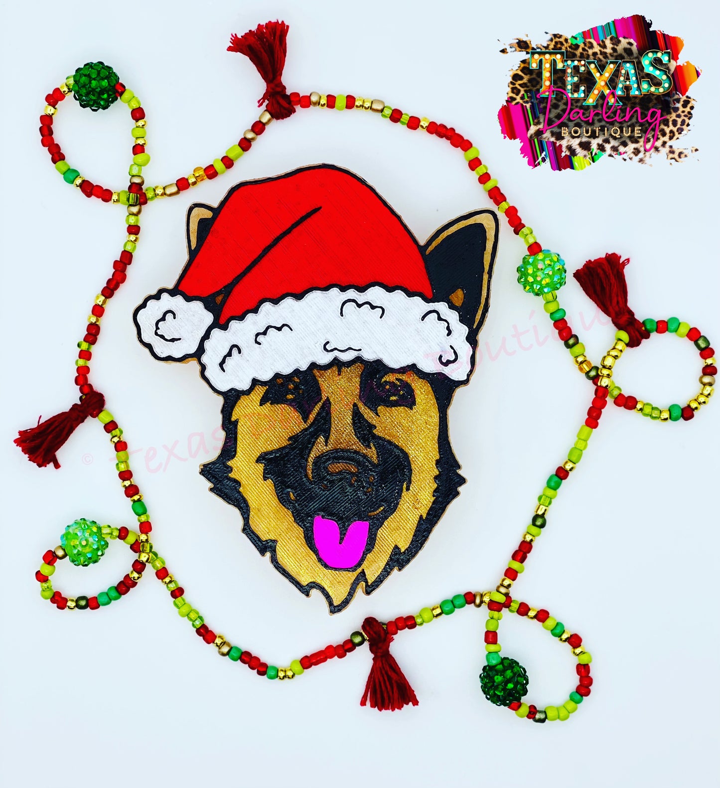 Christmas German Shepherd Freshie