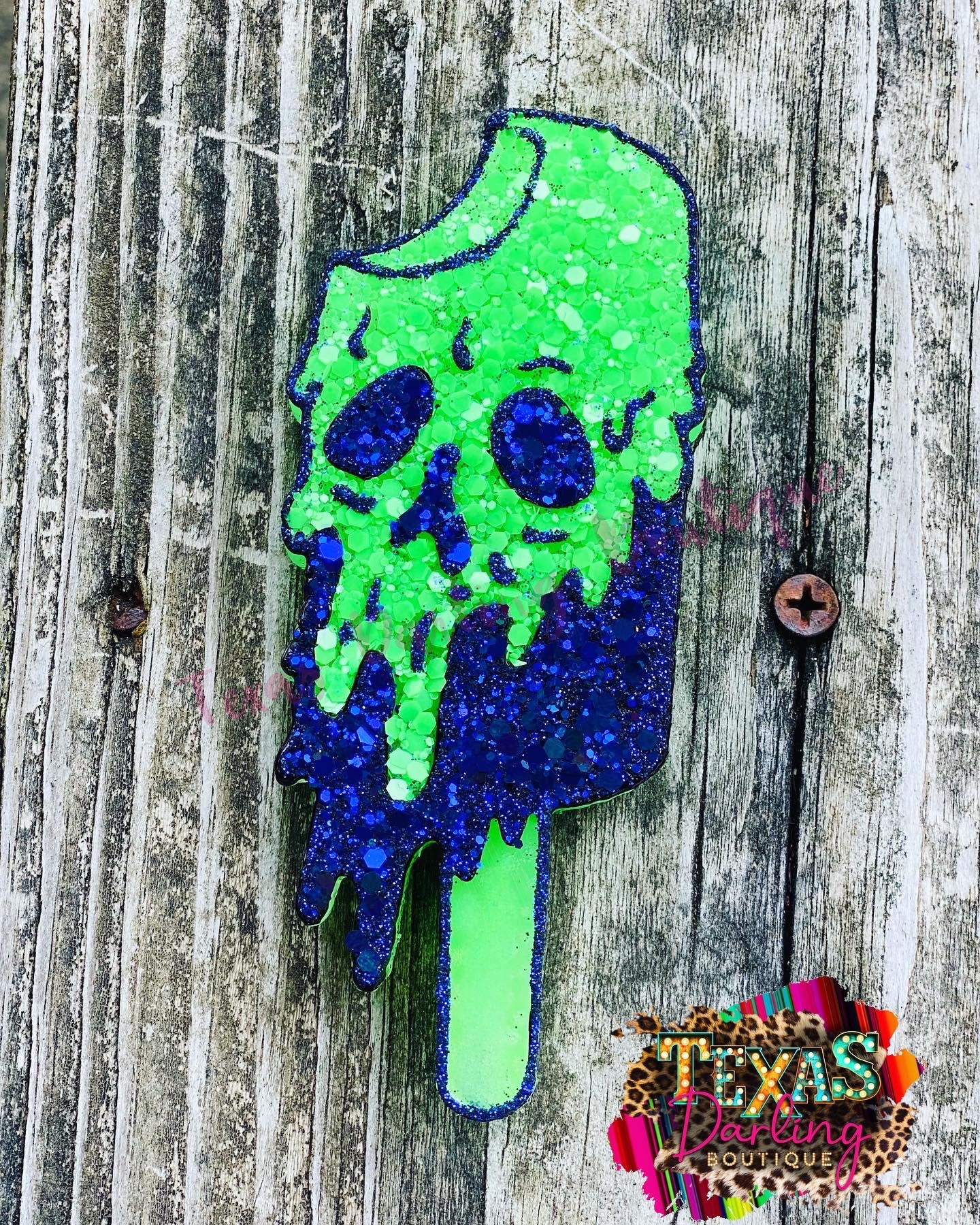 Melting Skull Popsicle