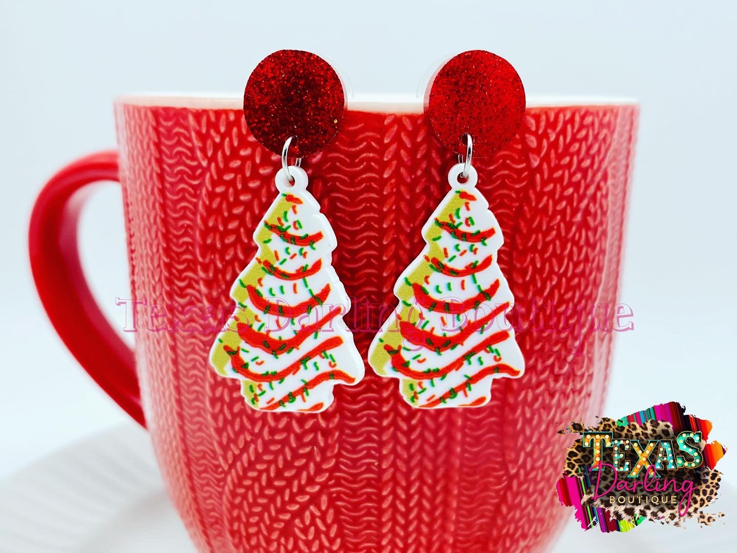 Christmas Snack Cake Earrings