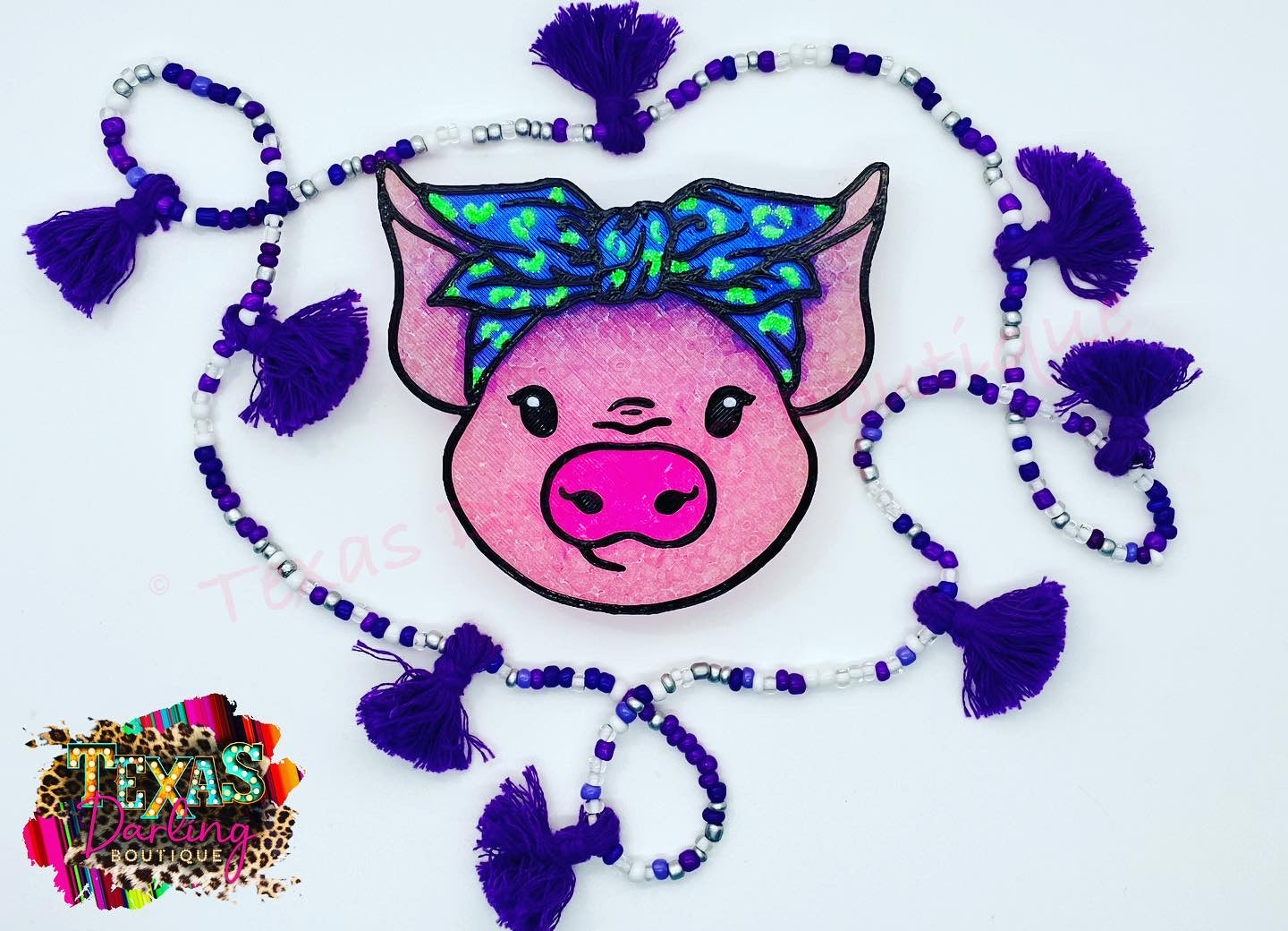 Pig with Bow