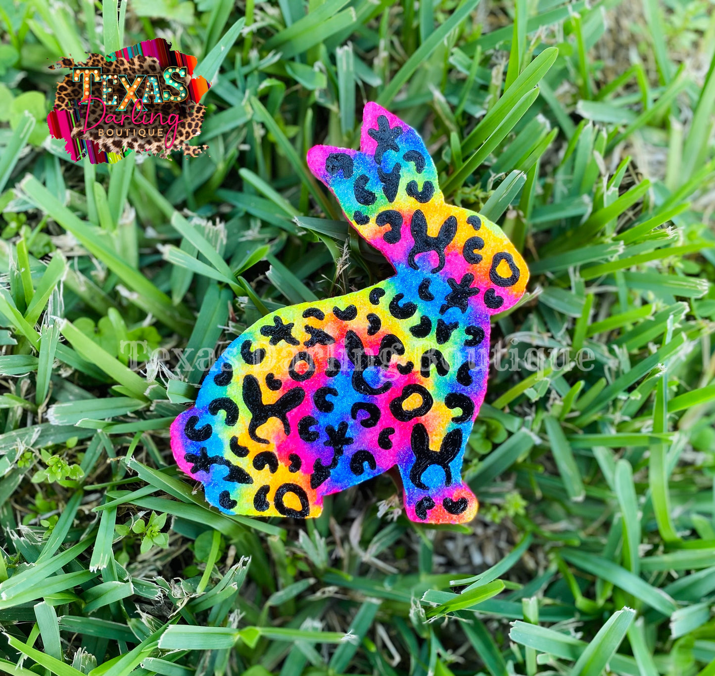 Tie-Dye Leopard Bunny Freshie