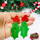 Christmas Holly Earrings