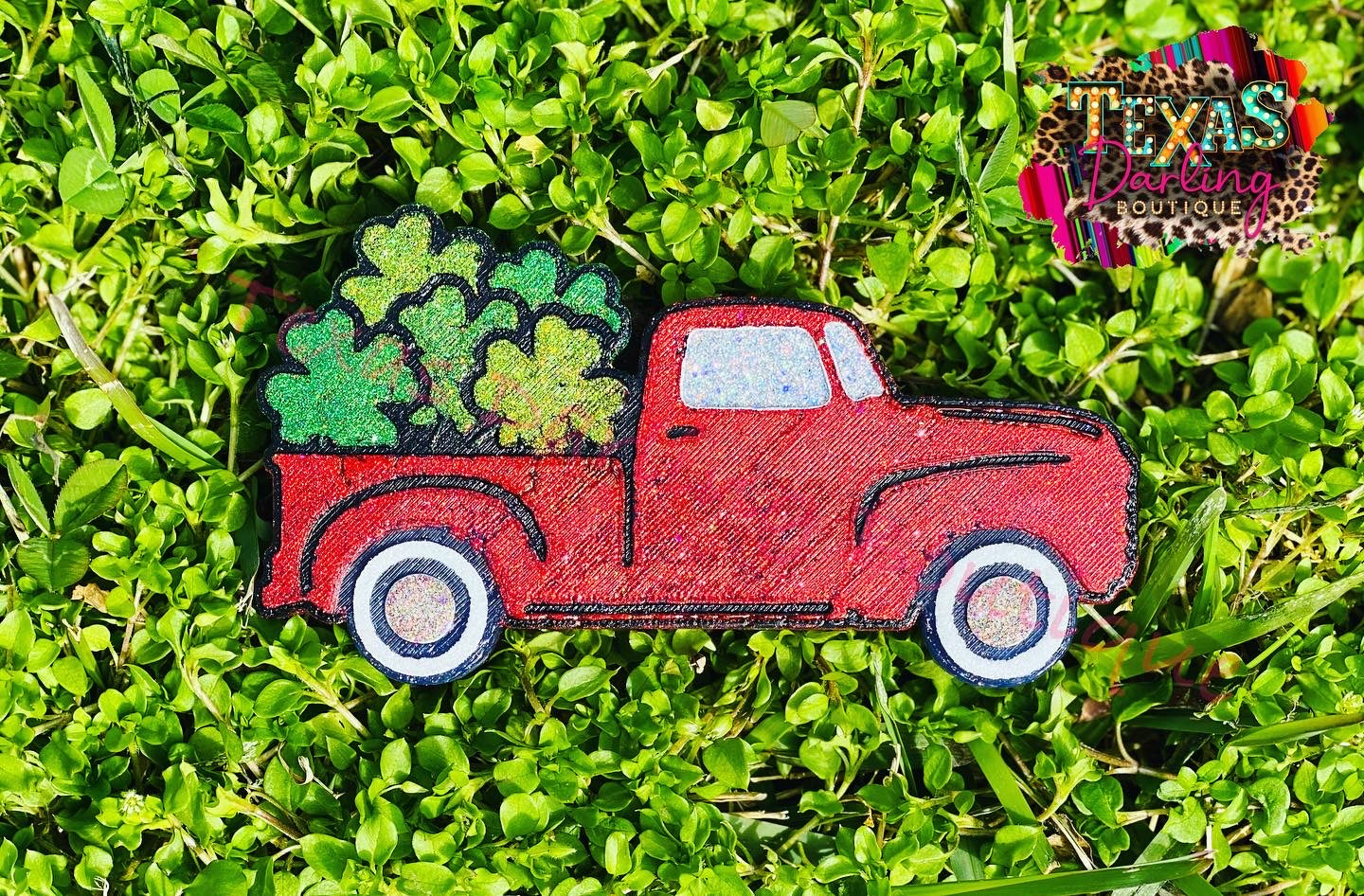 Truck with Shamrocks