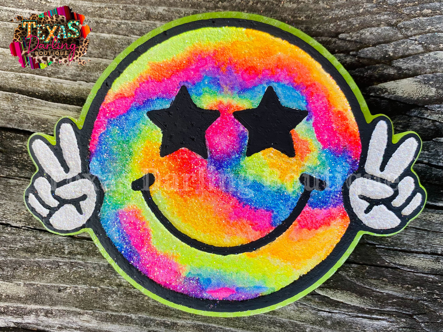 Tie-Dye Peace Smiley Freshie