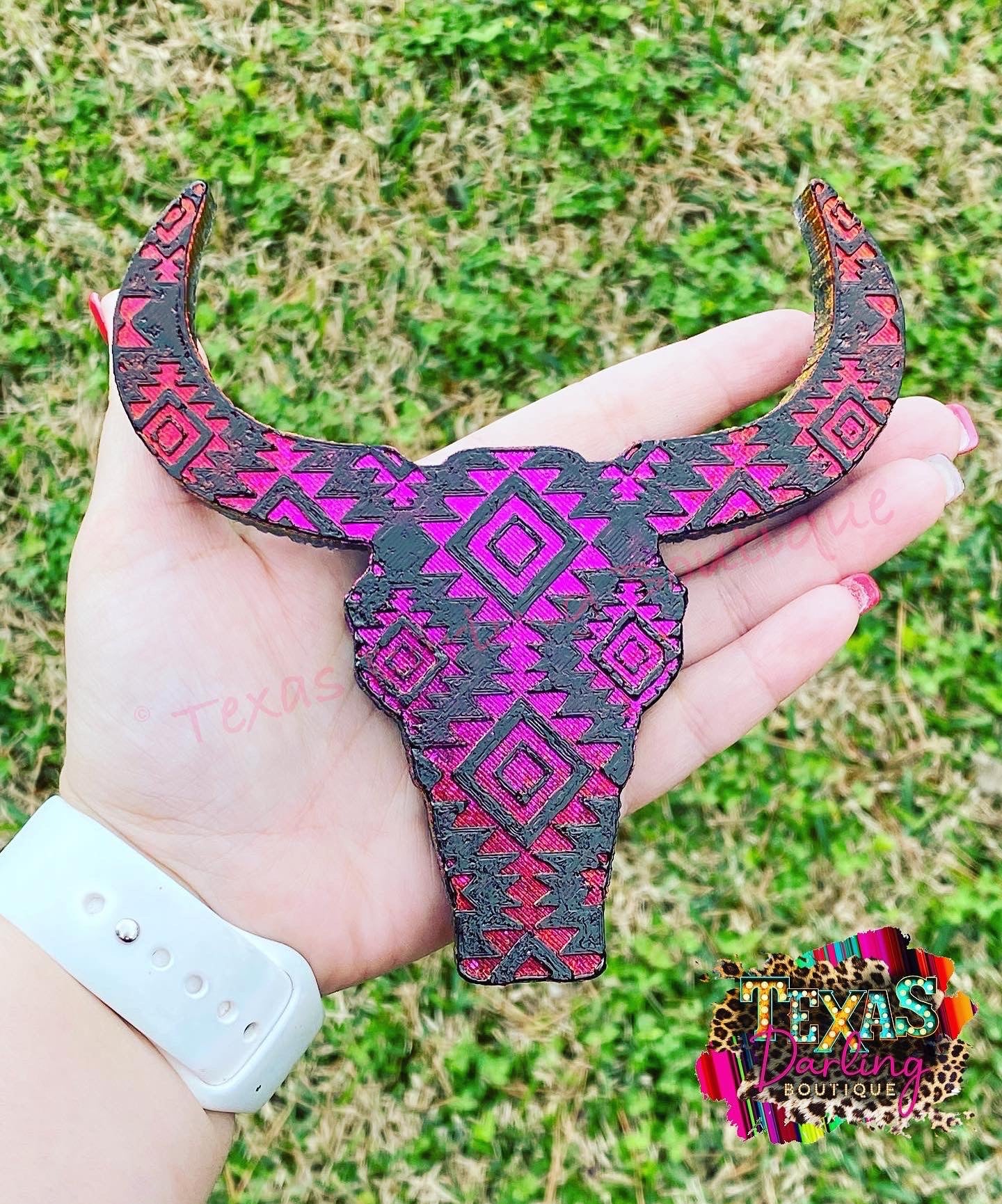 Aztec Bull Skull Freshie – M'Kay Ko LLC (SheSoCraftLee)