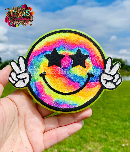 Tie-Dye Peace Smiley Freshie