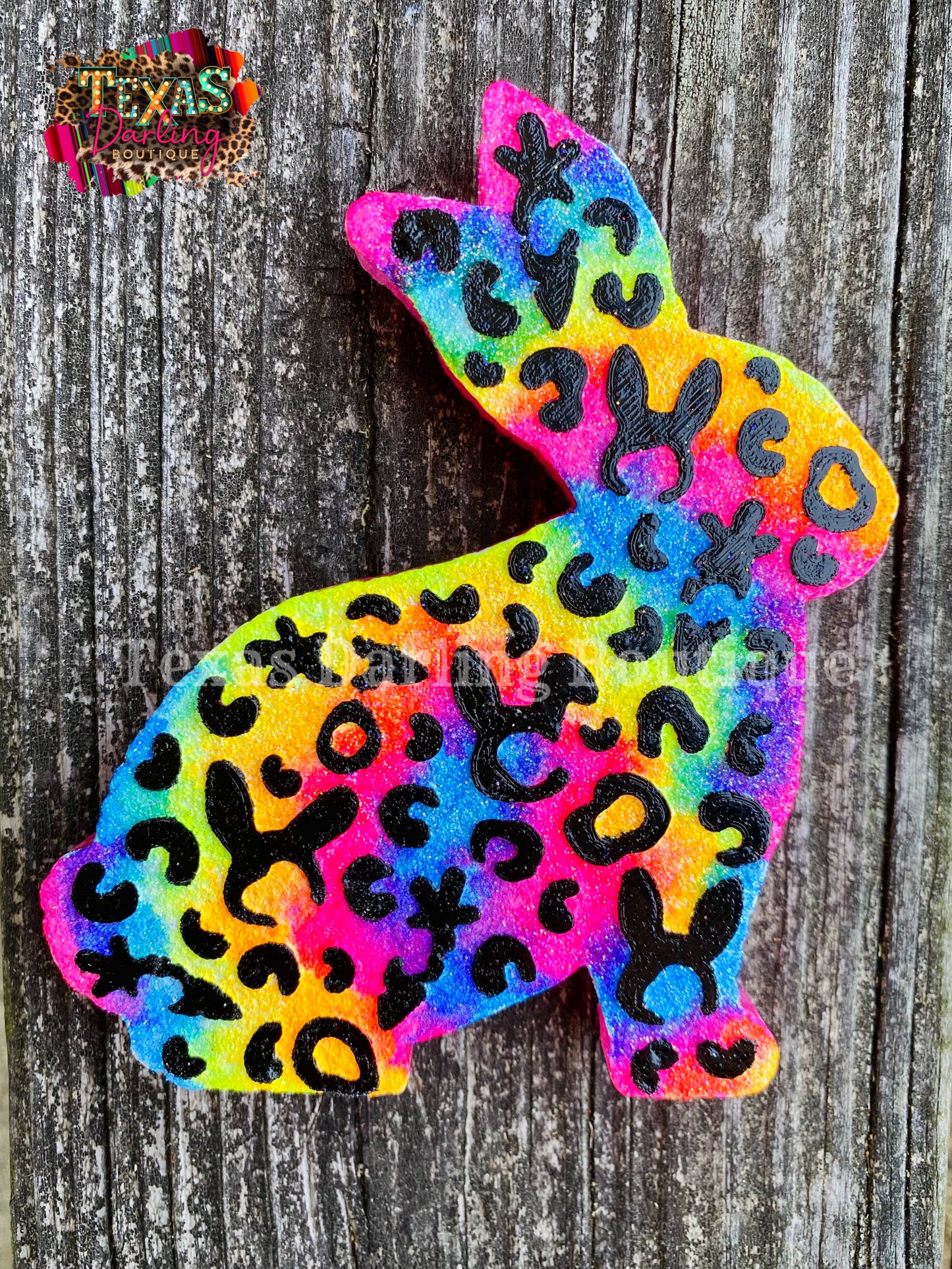 Tie-Dye Leopard Bunny Freshie