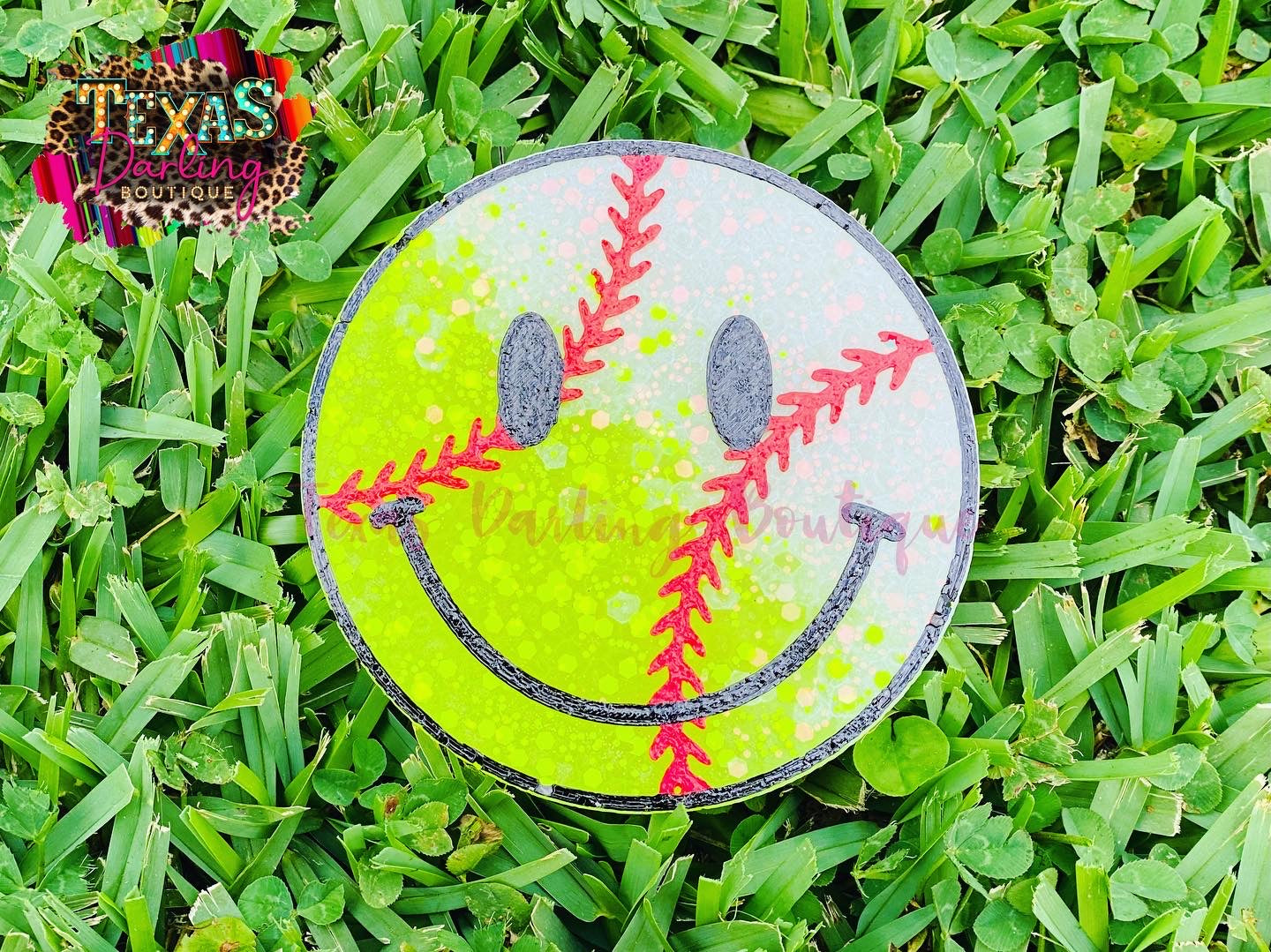 Baseball Smiley Freshie