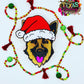 Christmas German Shepherd