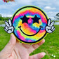 Tie-Dye Peace Smiley Freshie