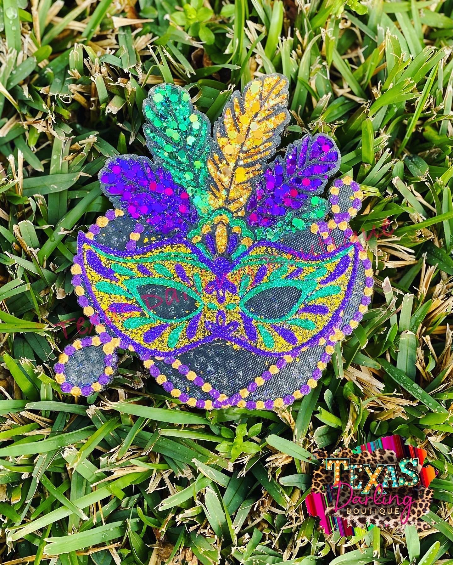 Mardi Gras Mask Freshie